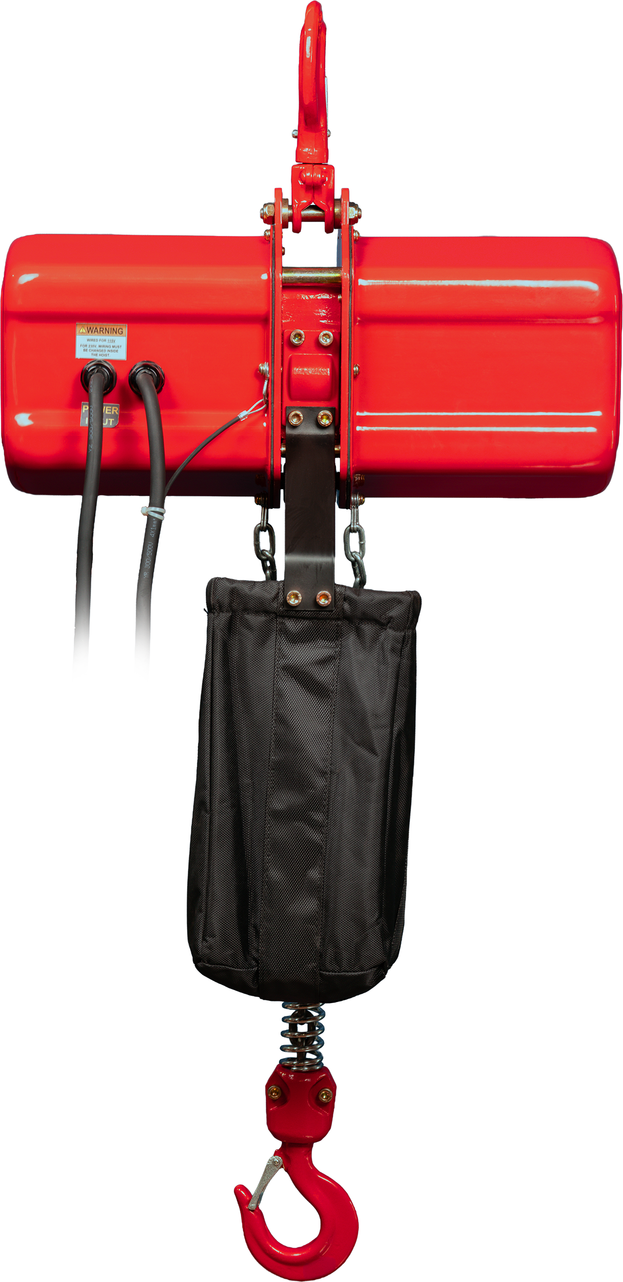 Alt side view of 1 ton ss 1Ph hoist