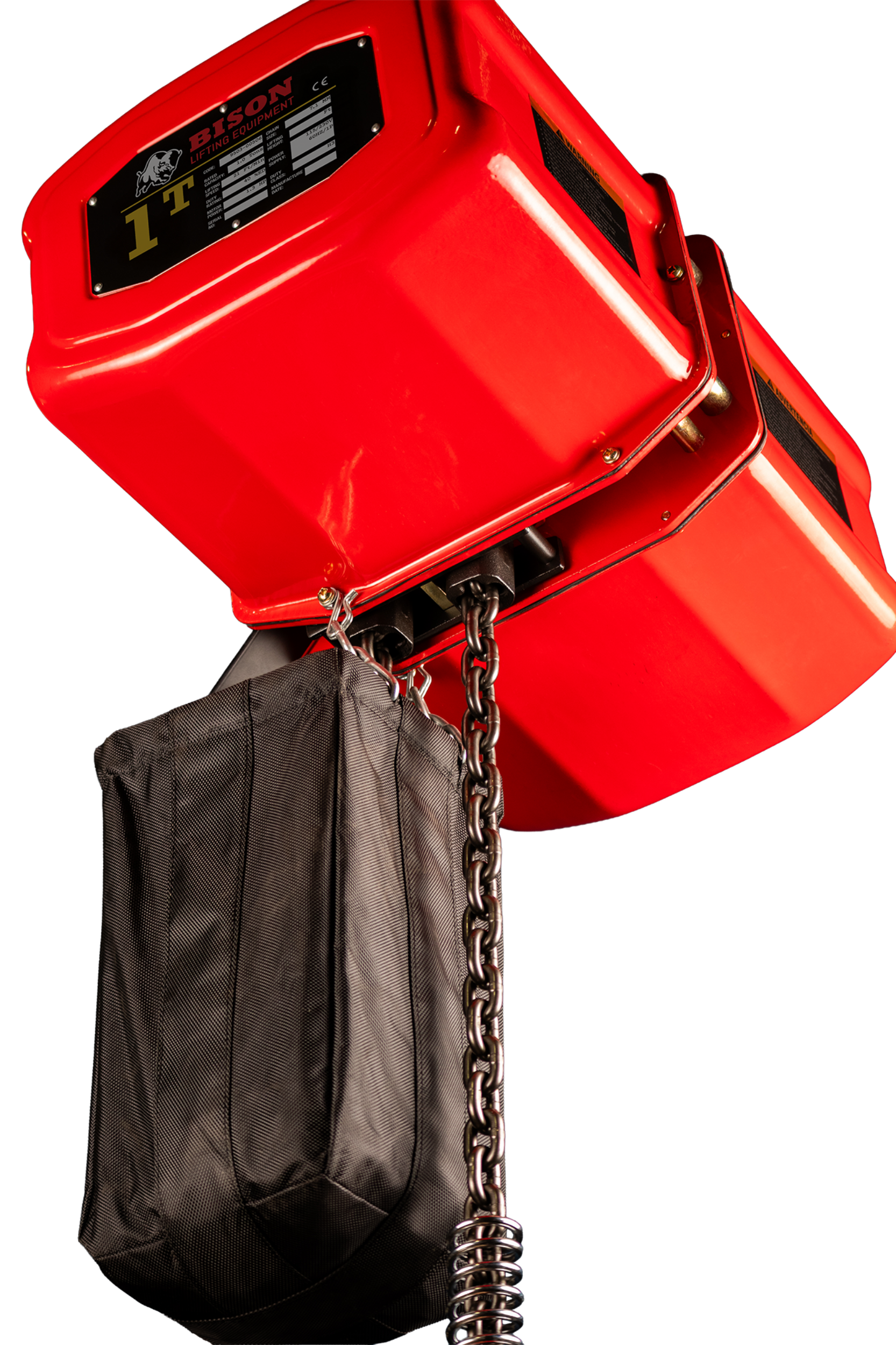 Underside view of 1 ton ss 1Ph hoist