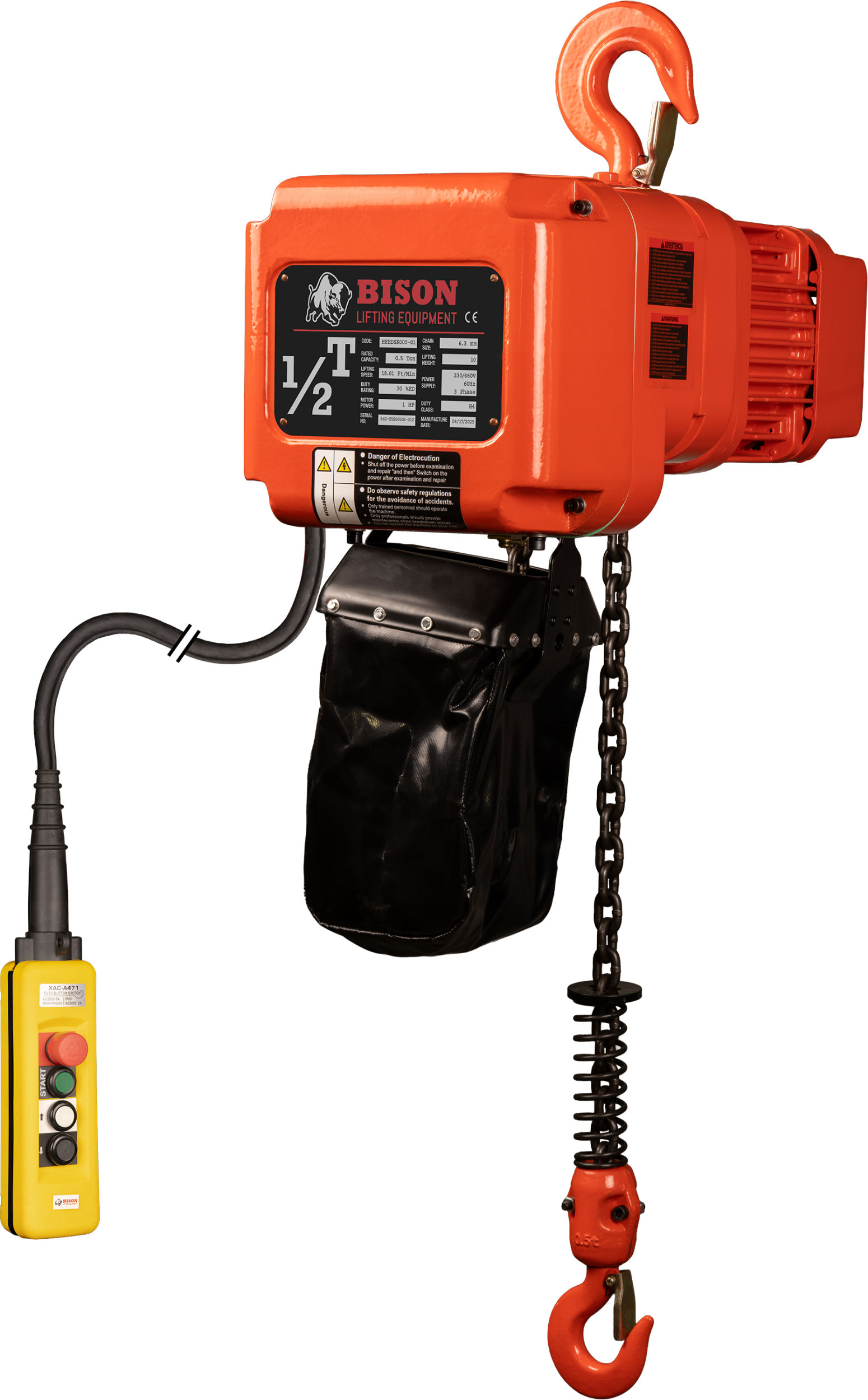Picture of 1/2 Ton Three Phase Hoist 
