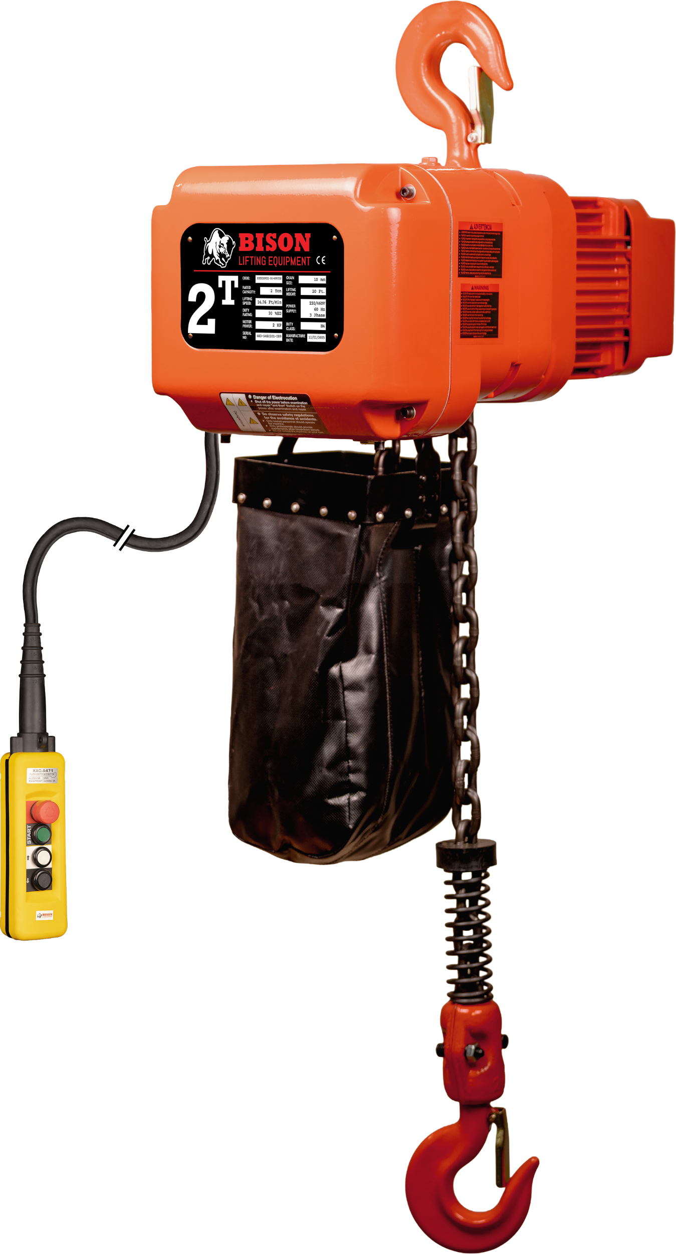 Picture of 2 Ton Three Phase Hoist 