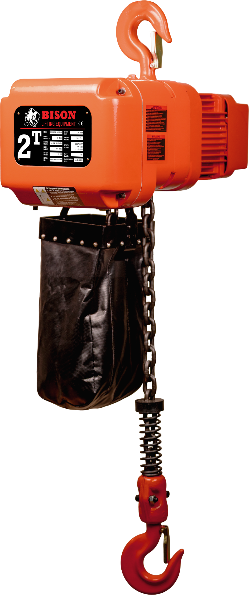 Picture of 2 Ton Three Phase Hoist 