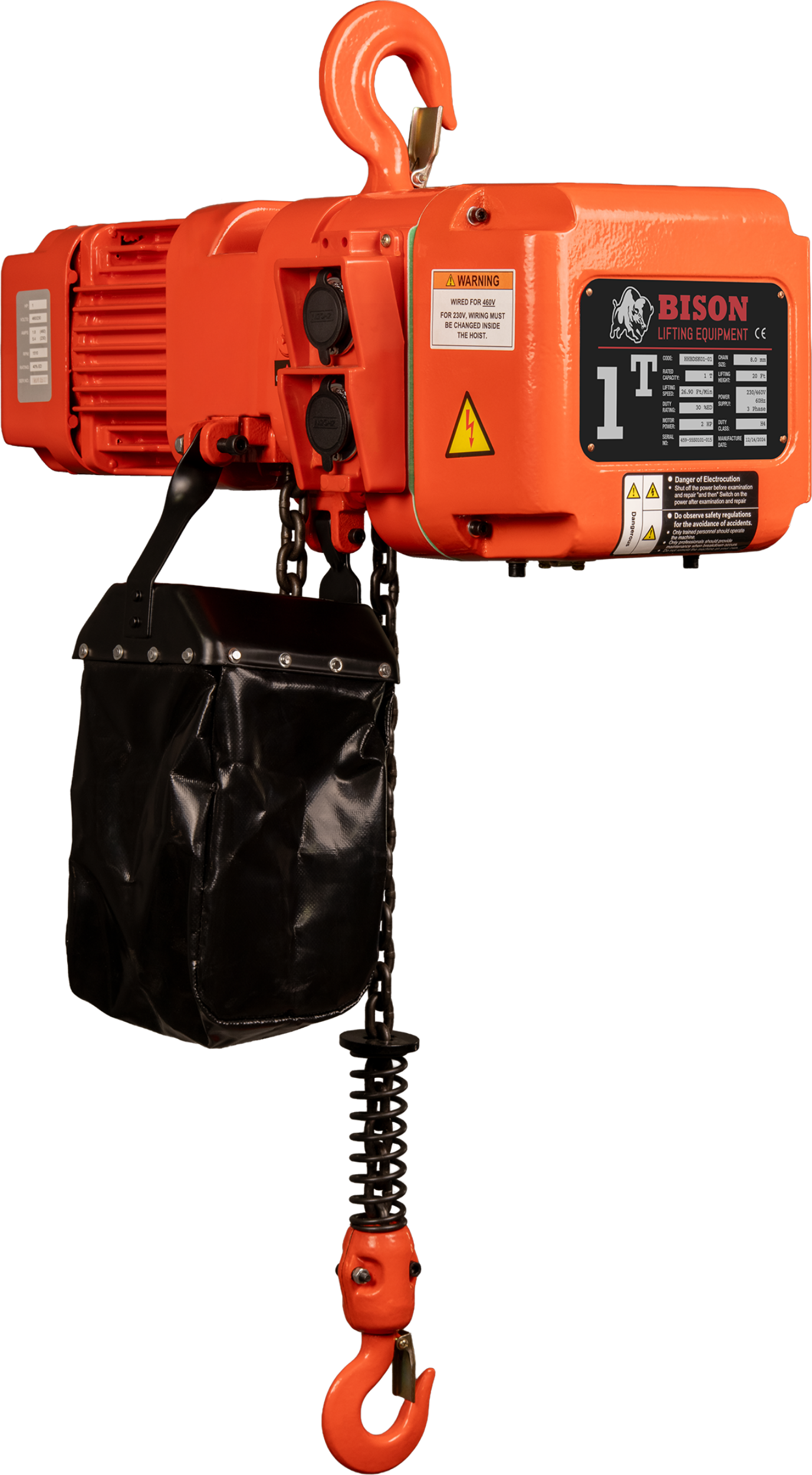 Picture of 1 Ton Three Phase Hoist- Dual Speed