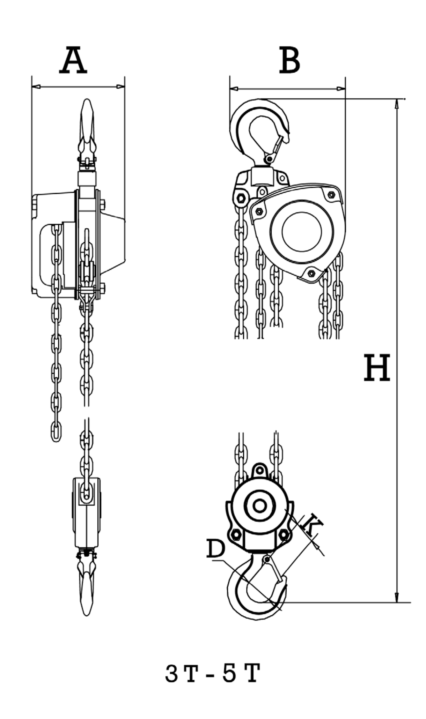 Picture of 5 Ton Chain Hoist with Overload Protection